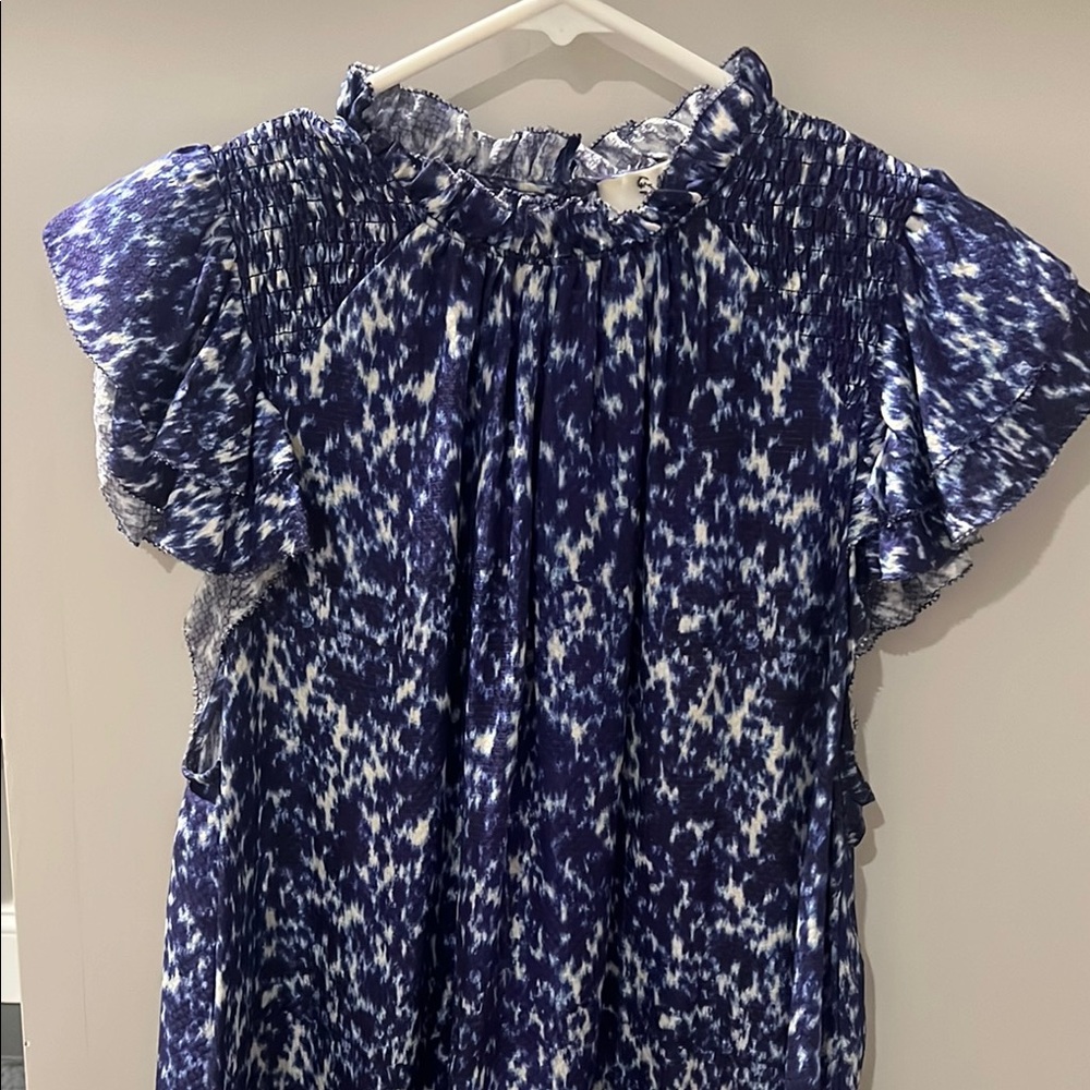 Sea New York Blue and White Blouse